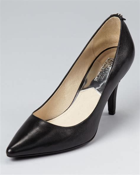 michael kors flex leather mid heel pump|Michael michael kors mk flex mid pump + FREE SHIPPING.